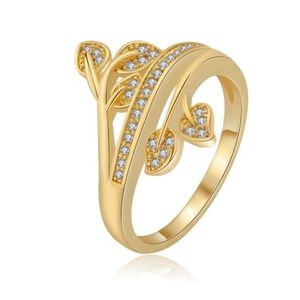 BRAND NEW! Elegant Leaf Gold Ring